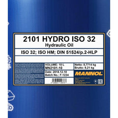 Mannol Hydro Iso 32 MN2101-10 - 10L